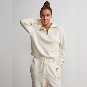 🛍️NWT New York & Company XL Cream Waffle Knit Pullover/Sweater